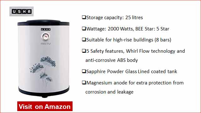 Usha Misty 25L Storage Water Heater